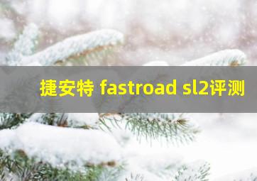 捷安特 fastroad sl2评测